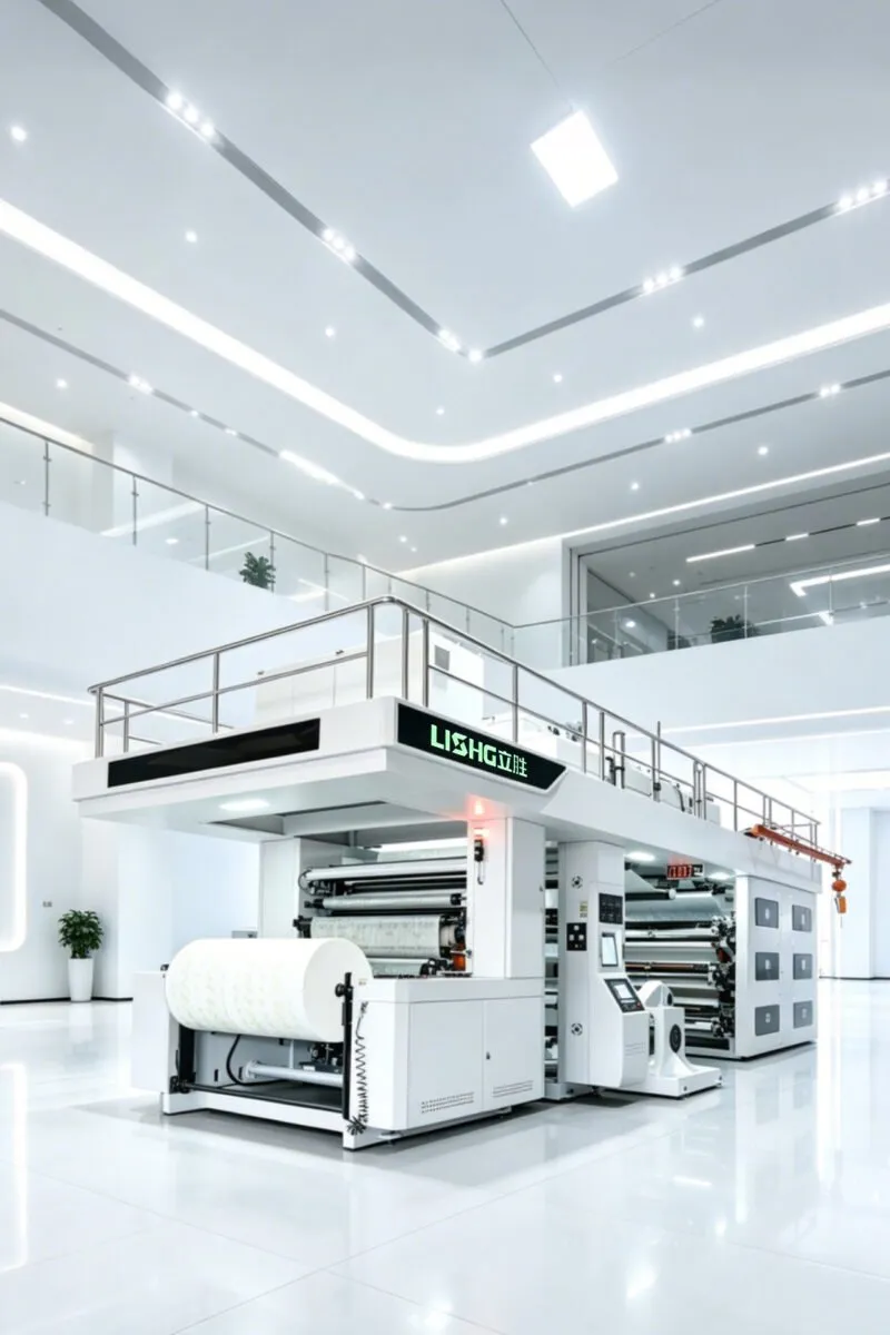 Central impression flexo press on YAOSHG assembly floor